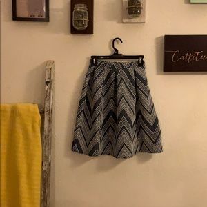 Knee length skirt